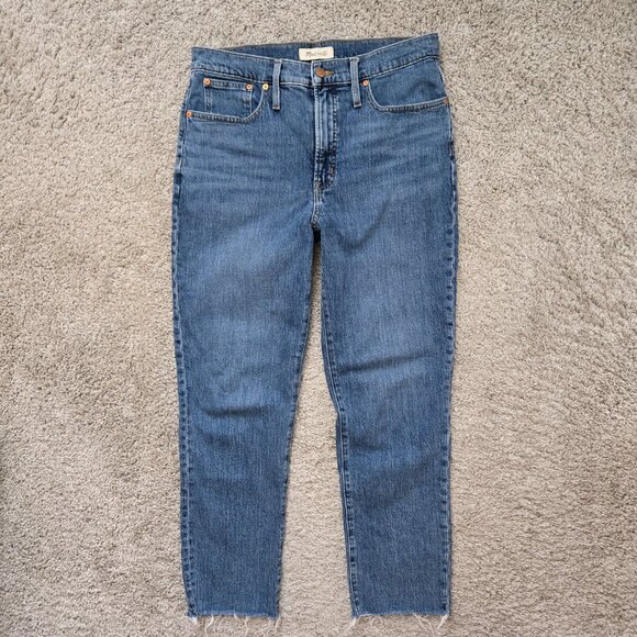 Madewell The Perfect Vintage Jeans Women's Stretch Denim Raw Hem Everyday 30 - Picture 1 of 9